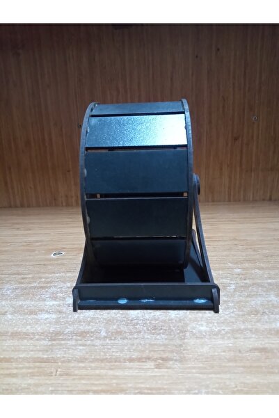 pet Ahşap Hamster Koşu Çarkı SİYAH