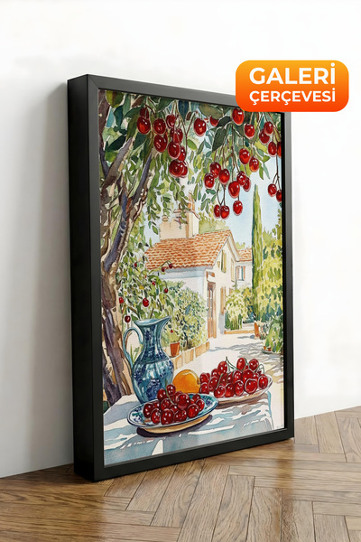 Zestia Πίνακας σε καμβά με μαύρο πλαίσιο Cherry Trees Premium Series No 108490