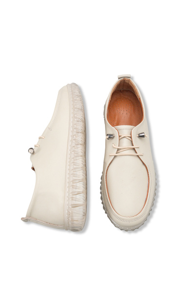 DELSOLERA Women's Genuine Leather Loafer Orthopedic Sole Smart Lace-Up Casual...