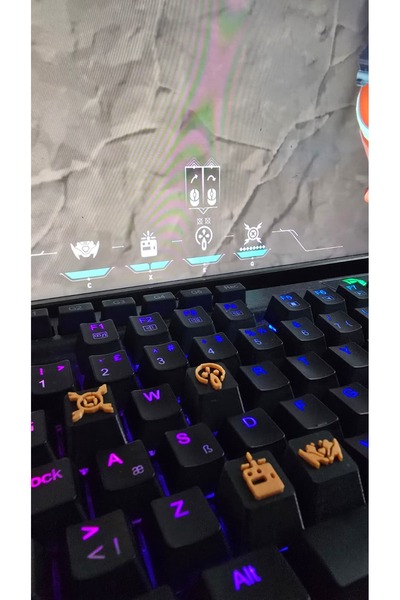 Lunesa3D Raze Yetenek Temalı Mekanik Klavye Tuş Takımı