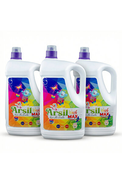 Arsil Wash Detergent lichid premium Max Power 3x5L – Pachet Mega Value