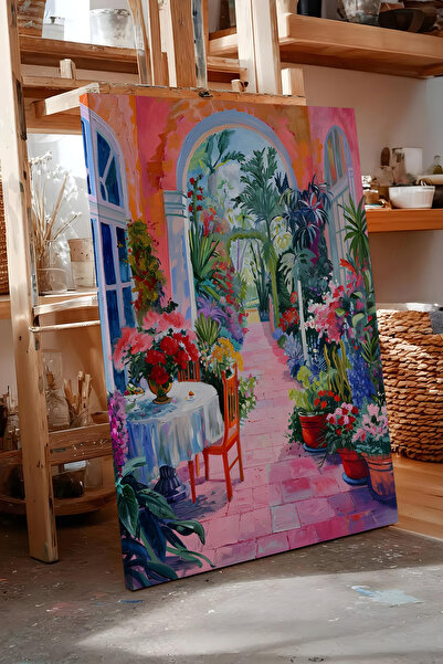 Zestia Πίνακας σε καμβά Πολύχρωμο Αστικό Τοπίο Σειρά Premium Αρ. 111931