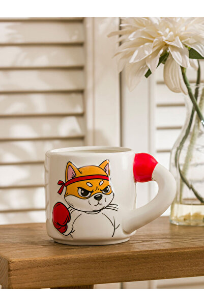 LC Waikiki Rmz Gi̇yi̇m Farkiyla Ba Printed Ceramic Mug 450 ml