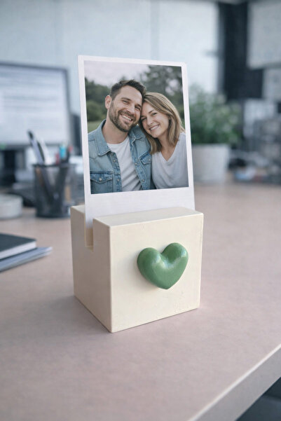 unique florya Βάση φωτογραφιών με καρδιά, θήκη για κάρτα μνήμης, διακοσμητική...