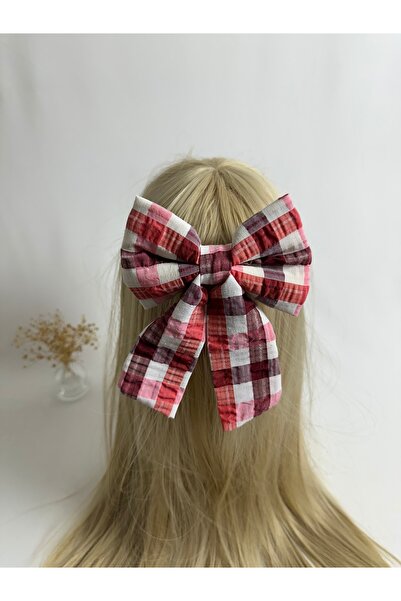 MegssStore مشبك تلقائي على شكل فيونكة منقوشة