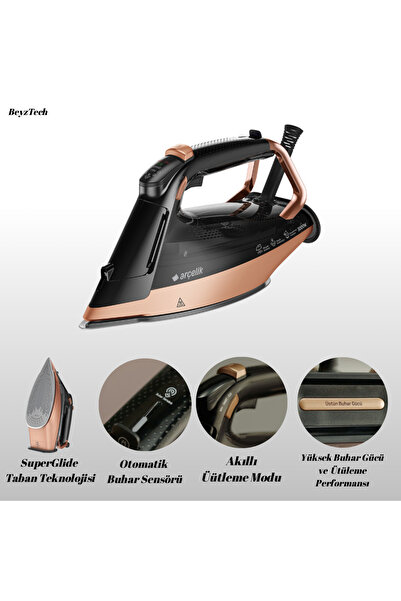 Arçelik Premium Akıllı Sensörlü Buharlı Ütü – Kolay, Hızlı ve Kusursuz Kırışı...
