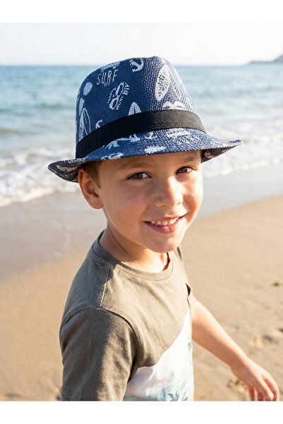 PIECE SIGNATURE قبعة مايكل جاكسون موديل D منقوش للأطفال (3-8 سنوات) مع بطانة ...