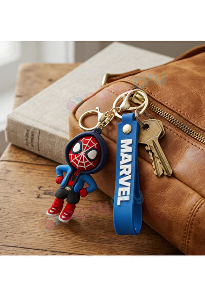 Party City Spider-Man Keychain Character Keychain Bag Ornament Cute Keychain