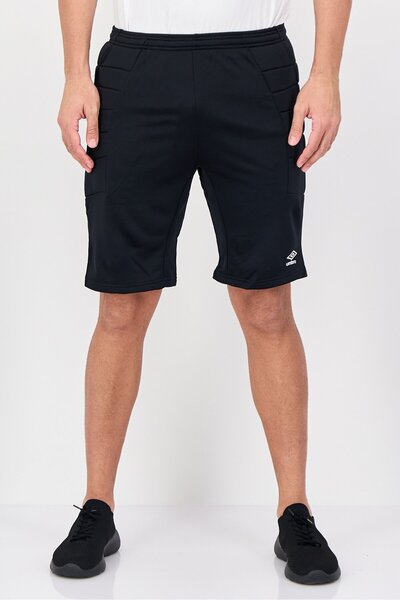 UMBRO Men Sportswear Fit Padded Football Goalkeeper Shorts, Black