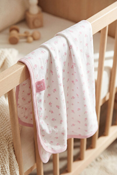 NO NAME Bebek & Çocuk Battaniyesi 90x70 cm Pamuklu Yumuşak Yenidoğan Puset Ku...