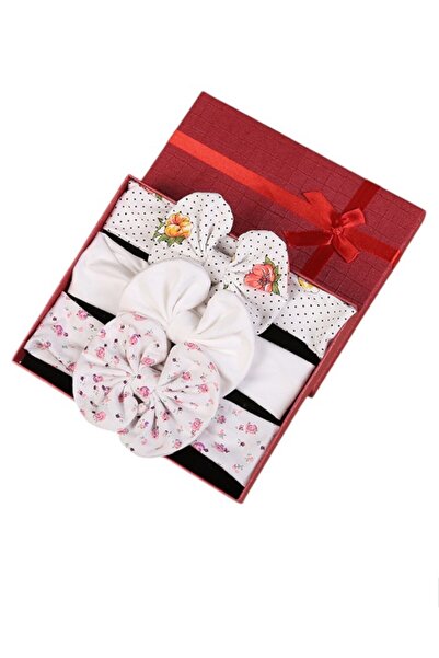 Bambimici - Olivia Box of 3 Headband Ribbon - White Floral