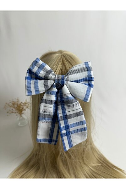 MegssStore مشبك تلقائي على شكل فيونكة منقوشة