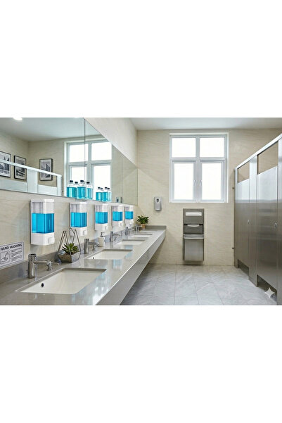 DLN SHOP 5 Pieces Wall Mounted Liquid Soap Dispenser Shampoo Dispenser. Both ...