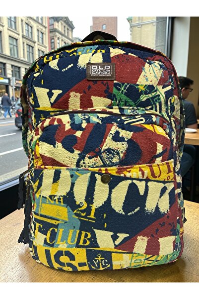 Old Cotton Quality Vintage Casual Design Daily Outing Sports Backpack Matanza...