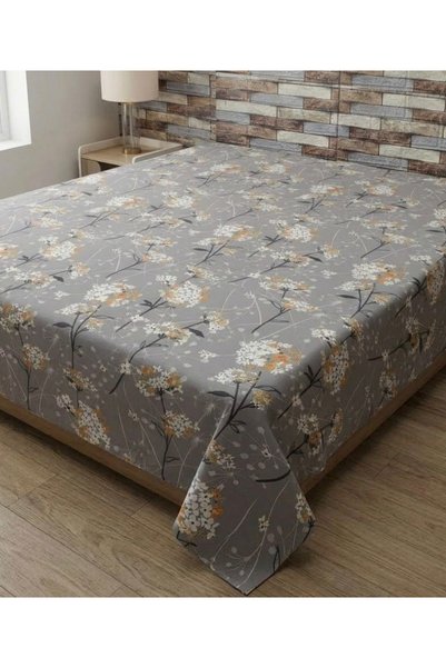 mihriban Single & Double Cotton Bed Sheet Wildflower Pattern Without Rubber (Only Bed Sheet)