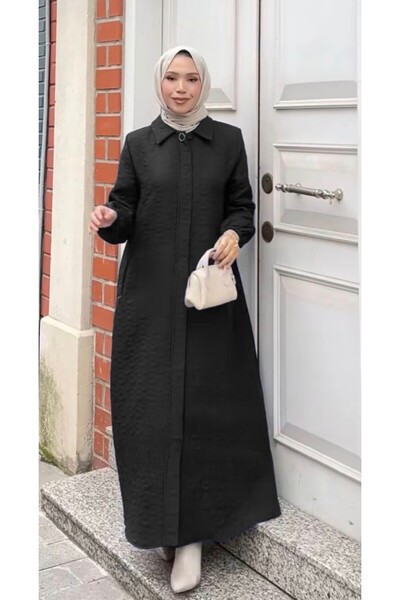 GLR&GYM KATRE KADIN BÜYÜK BEDEN TAM BOY MEVSİMLİK ÖRME KAPİTONE MONT