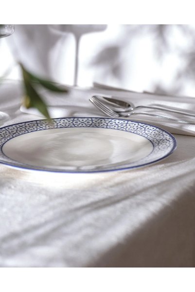 Madame Coco Rêve Bleu Chantal Serving Plate - Blue/White - 25 cm