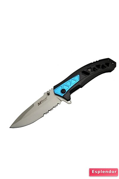 esplendor Eco Lounge Mtech 4193 Mavi Kamp Çakı 21cm - Yarı Otomatik, Kemerlik...
