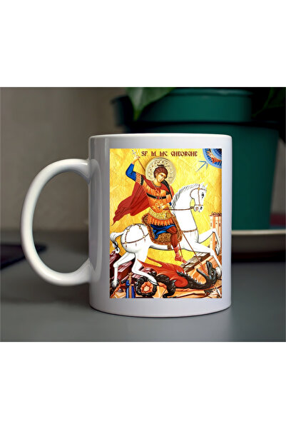 OEM Cana ceramica personalizata - Sfantul Gheorghe - cadoul perfect