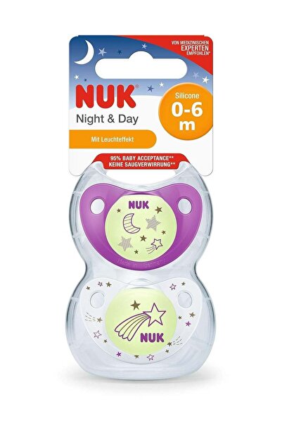 Nuk Night&Day silicone pacifier for 0-6 months 2x