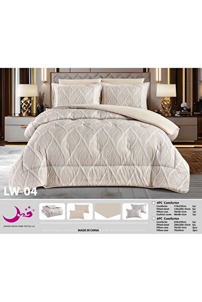 Moon Dana Double Jacquard Quilt Set - Cool and Soft Summer Comforter - 7 Piec...