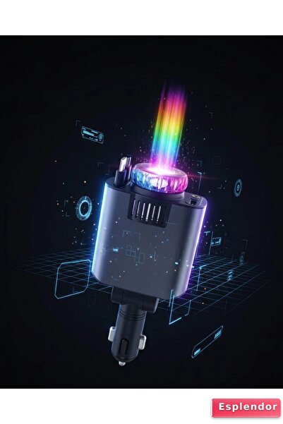 esplendor Araç Şarj Aleti Yıldız Tavan Işıklı Hava Nemlendirici Aroma Aparatı