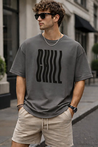 ArtYus Unisex Chill Printed Oversized T-Shirt – Streetwear Style Comfortable ...