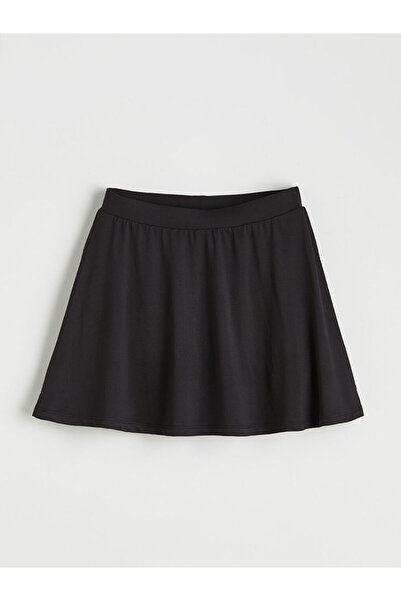 LC Waikiki Costum de înot negru pentru femei cu talie elastică fustă pantalon...