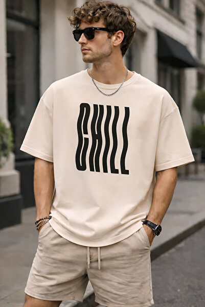 ArtYus Unisex Chill Printed Oversized T-Shirt – Streetwear Style Comfortable ...