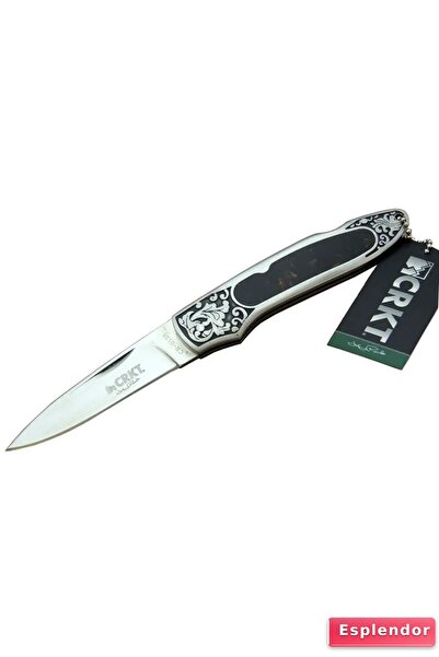 esplendor Eco Lounge CRKT CR 0128 KHV Kamp Çakı 18 cm - Metal Desenli Sap, Kı...