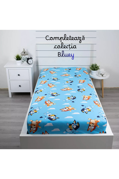 Disney Bluey Stretchy sheet, 90x200 cm, 100% Cotton