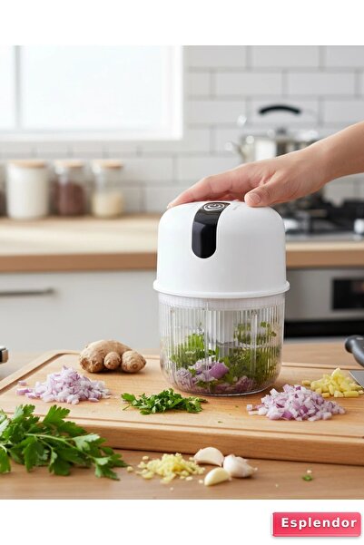 esplendor Elektrikli Sarımsak Doğrayıcı Hafif ve Taşınabilir