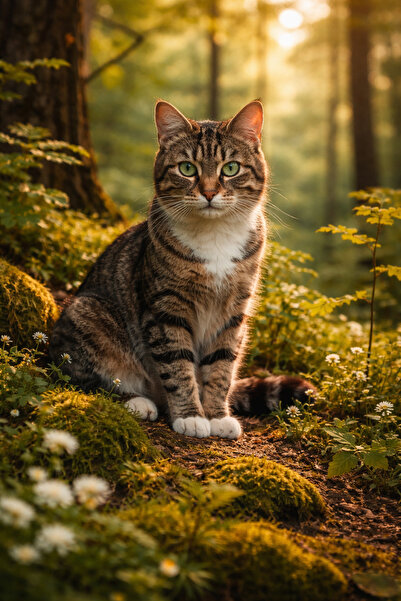 GGMag Tablouri Set of magnetic pictures 7 x 5 or 10x7 cm, with animals: Cat, ...