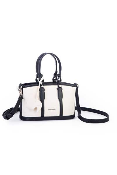 Nas Bag Premium 2 li Mini Set El ve Çapraz Çanta ile Cüzdan Takım Siyah