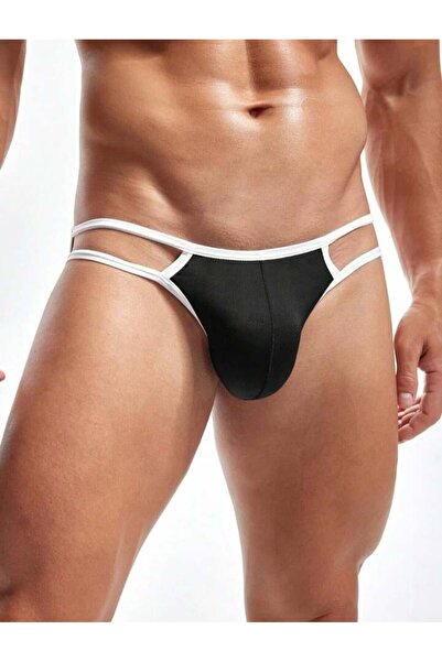 BilfolD Men's white slip underwear with piping