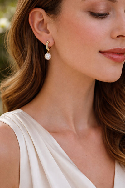 Butik Barok inci küpe