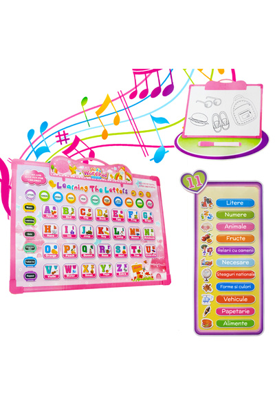 SergadiOnline.ro Tabla electronica cu doua fete si activitati in limba engleza - wordpad