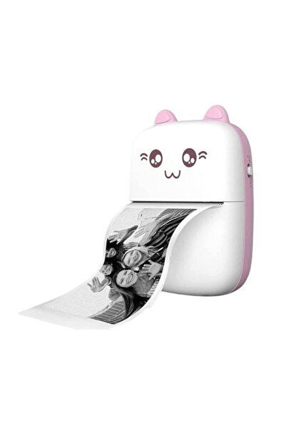 TeknoEser Mini Fotoğraf Yazıcı Kablosuz Etiket Yazıcı Baskı Makinesi Ios Andr...