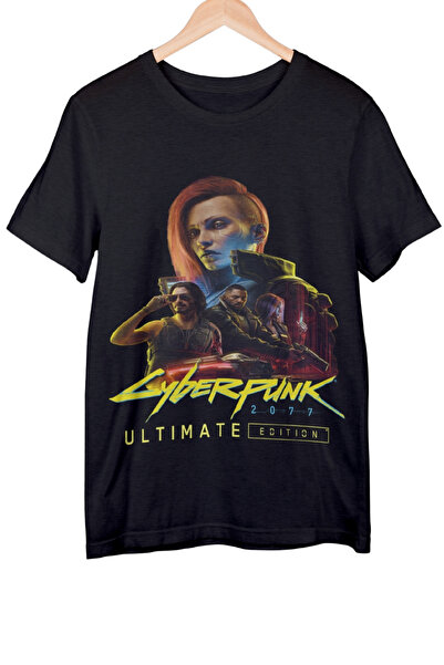 Texclusive Tricou Cyberpunk Negru Unisex Tricou Cyberpunk 2077