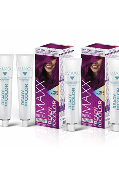 MAXX DELUXE Yarı Kalıcı Saç Boyası Mor x 2 ADET