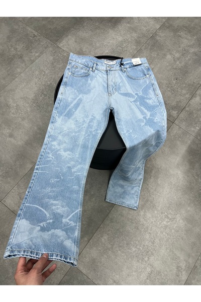 DIFRANSEL JEANS Men's Patterned Baggy Jean