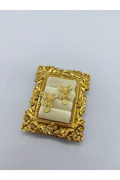 Home Masumiyet Müzesi Füsun Kelebek Küpe Gold Kaplama Nostaljik Vintage Tasar...