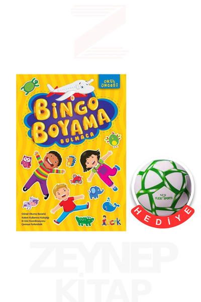 Nesil Çocuk Yayınları Bingo Boyama Bulmaca Okul Öncesi (Futbol Topu Hediye)