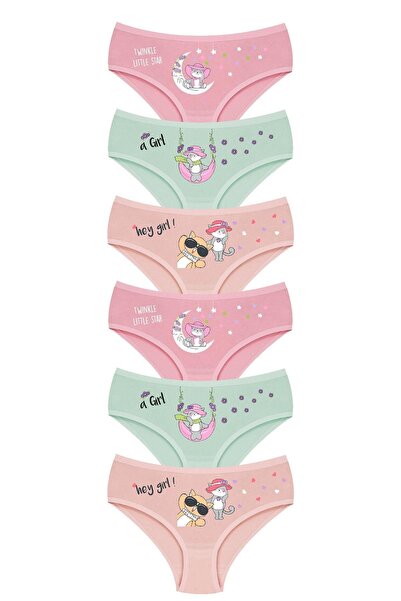CSN CASANO Girl's 6-Pack Printed Slips