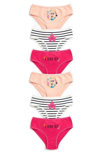 CSN CASANO Girl's 6-Pack Printed Slips