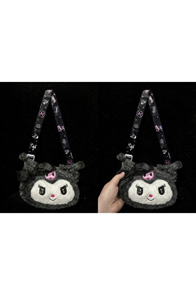 Dinç Spor Kurumi Tavşan Peluş Çanta Kız Çocuk Omuz Askılı Sevimli Mini Çanta