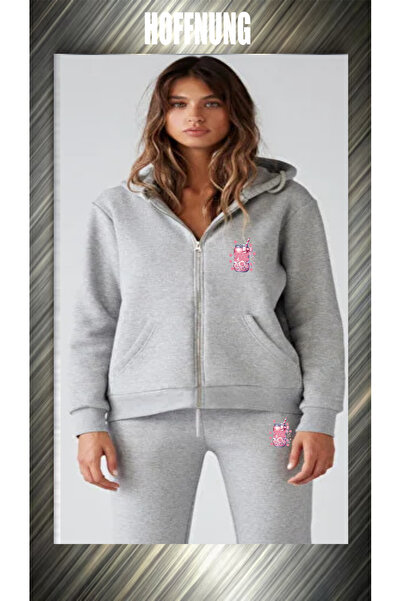 HOFFNUNG Set trening casual UNISEX Spirit Outdoor cu fermoar integral