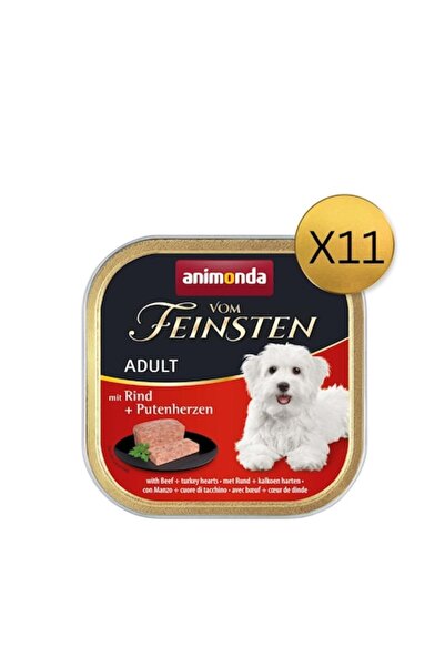 Animonda Hrană umedă pentru câini, Vom Feinsten, Inimă de curcan, Vită, 11 bu...