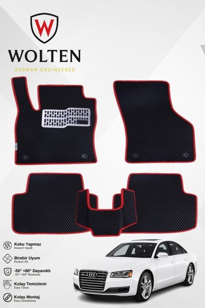 w wolten german engineered AUDİ-A8-(2009-2017) İÇİN EVA İÇ PASPAS TAKIMI (MET...