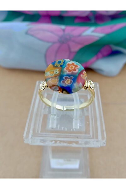 Orelia Takı Murano Cam Ayarlanabilir Yüzük